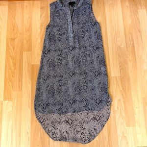 Snakeskin print dress/top